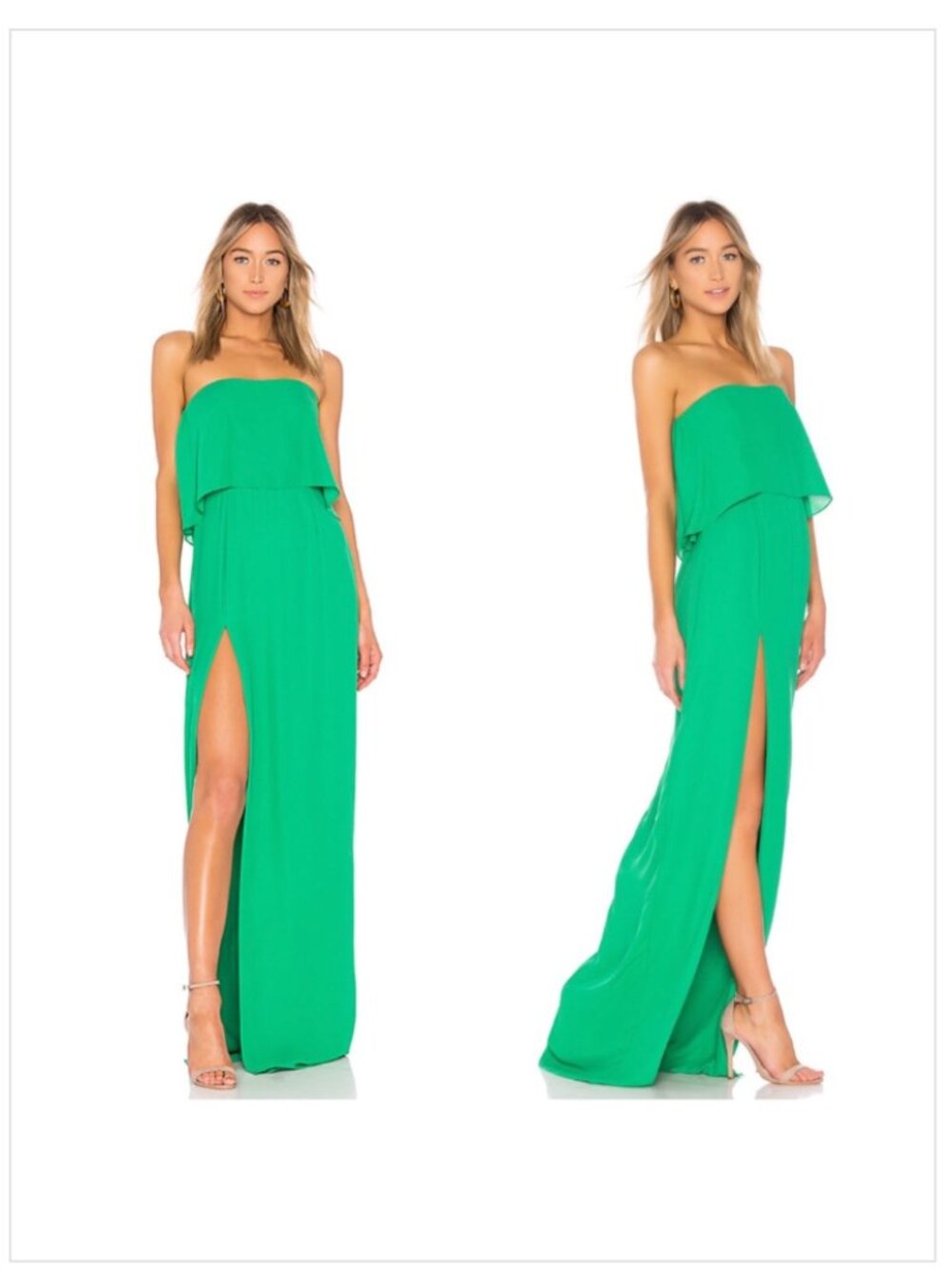 Amanda Uprichard "Topanga" Maxi dress - Emerald greed, S - LIKE NEW!!